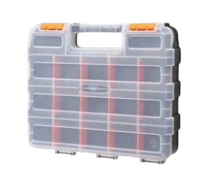 Plastic Tool Box with Organizer