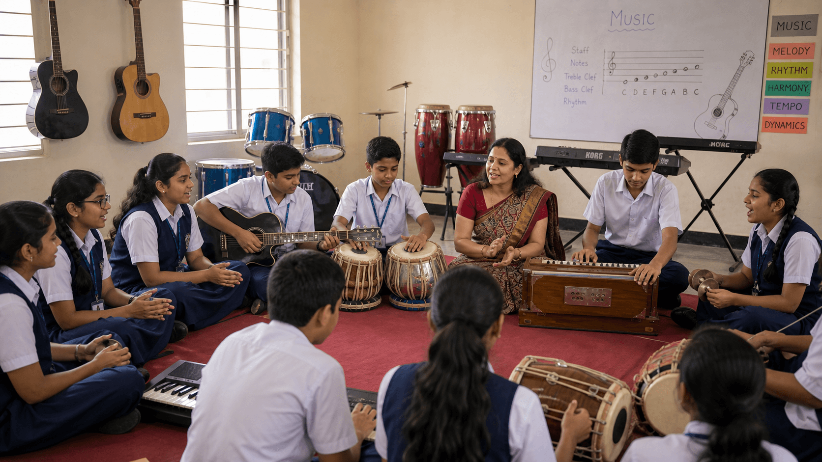 Musical Instruments Inspiring Creativity Through the Rhythm of Learning